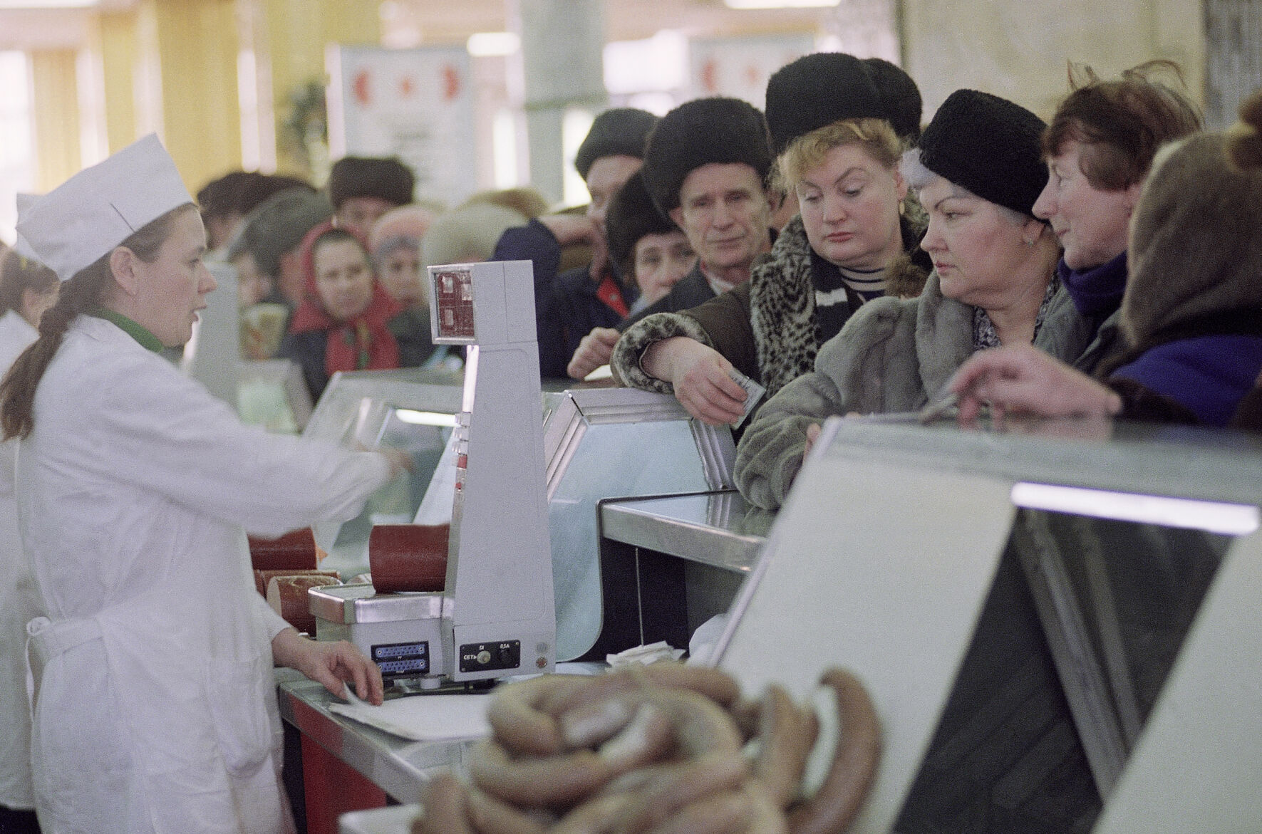 Meat Lines In Russia 1990